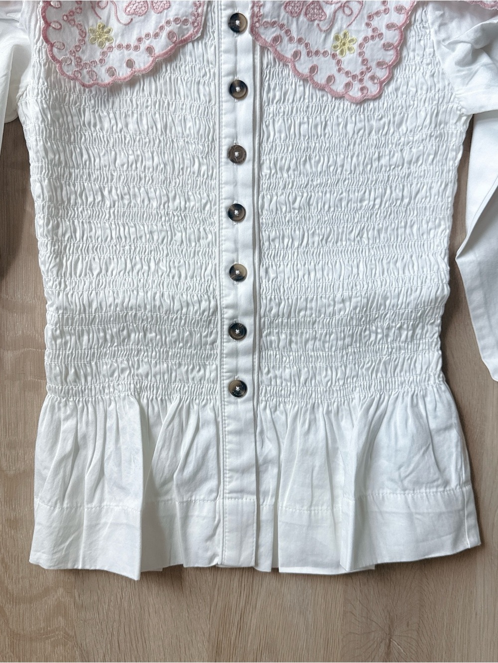 NWT DAMSON MADDER FERN EMBROIDERED BLOUSE - Picture 4 of 10